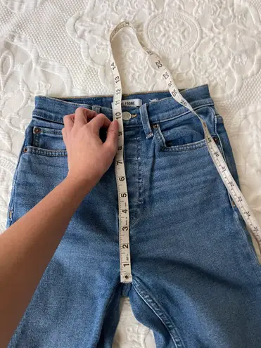 RE/DONE 90s Ultra High Rise Ankle Crop Jeans