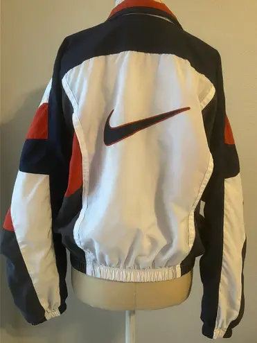 Nike Vintage  Sz S Windbreaker Jacket burnt orange White/Black Full Zip