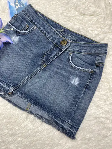 Bebe Y2k  jean denim mini skirt