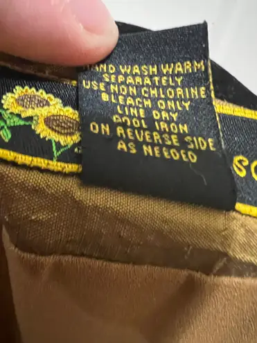 Gold Beaded Open Front Jacket Size XL