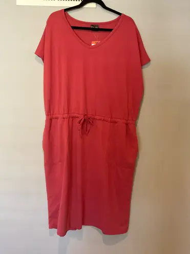 32 Degrees Heat 32 Degrees Women's V-neck Dress,garnet rose, xxl