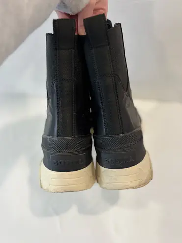 Sorel Brex leather lace up platform boots