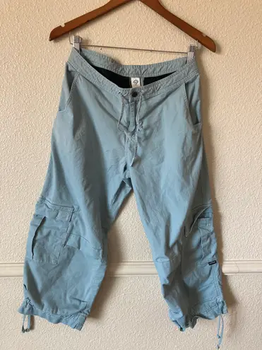 prAna Blue Cargo Cropped Pants