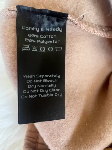 Comfy And Ready Terry Shorts In Blush Size Small