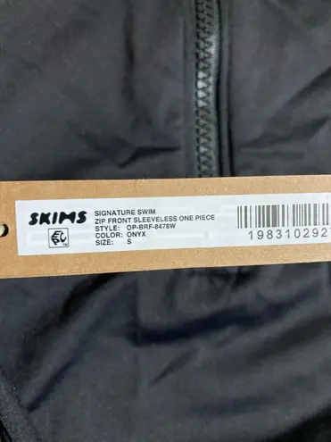 SKIMS Zip Front Sleeveless One-Piece Swimsuit S