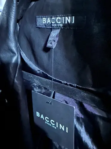 Baccini NWT  faux leather jacket