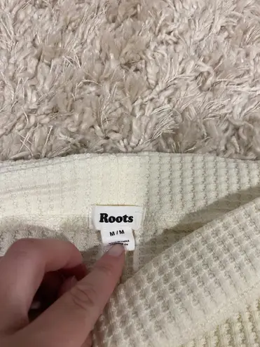 Roots Ivory Waffle Knit Lounge/sleep Pants