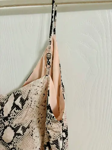 L'Agence NWT Reformation L’Agence silk long maxi dress pink python print vacation summer