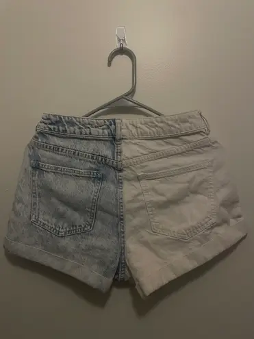 PacSun Color Block Split Jean Shorts thumbnail 2