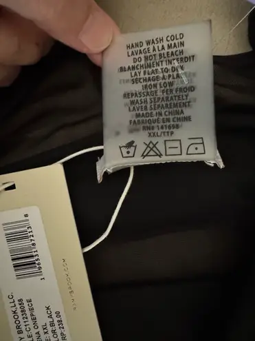 Ramy Brook - MILENA SHEER ONE PIECE SWIMSUIT - BLACK. MSRP $238. Size XXL