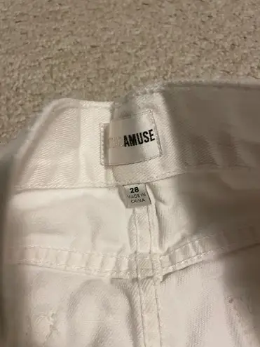 Amuse Society Amuse white jean shorts