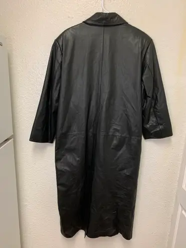 Westview Womens Genuine Leather Black Jacket Size M, , Trench Coat, Made In Korea