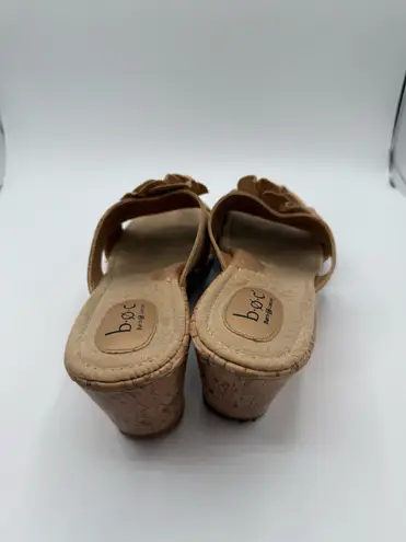 Born concept boc Beige Tan Cork Wedges Size 11