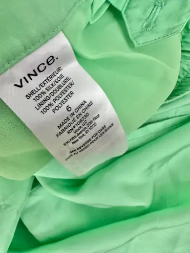 Peppermint minty green Highwaisted Drapey Silk Habotai Short in