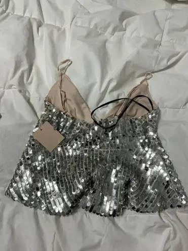 Forever 21 Sparkly Crop Top