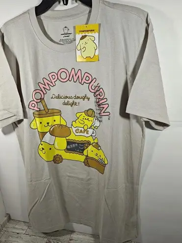 Sanrio  Pompompurin Women's Size X-Large Graphic Beige T-Shirt NWT