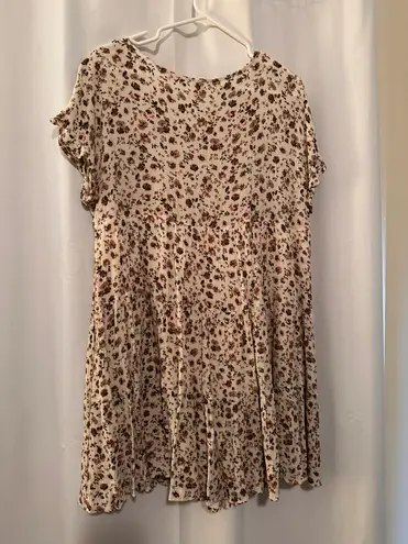 Everly Beige Tan Babydoll Dress