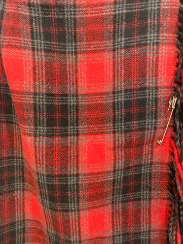 CHAUS NEW YORK Chaus Tartan Fringe Mini Skirt Petite 10 1451