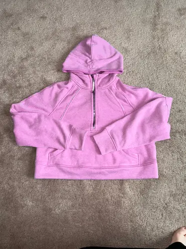 Lululemon Scuba Oversized Half-Zip Hoodie *Plush Heathered Dahlia Mauve - Image 4