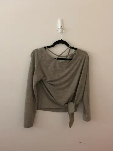 dark olive green long sleeve top