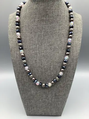 Handmade Y2K Vintage Dark Tone Sparkle Necklace