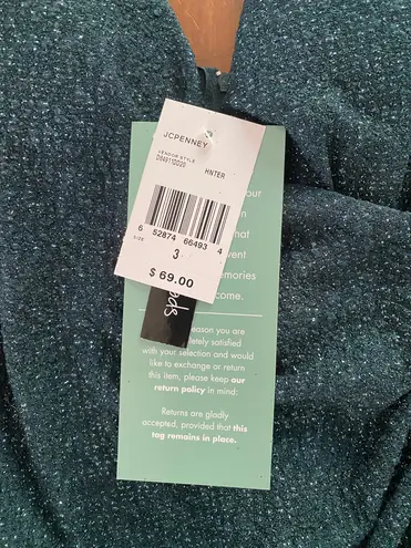 Speechless  Green/Teal Sparkle Dress, Size 3, Never Worn, NWT