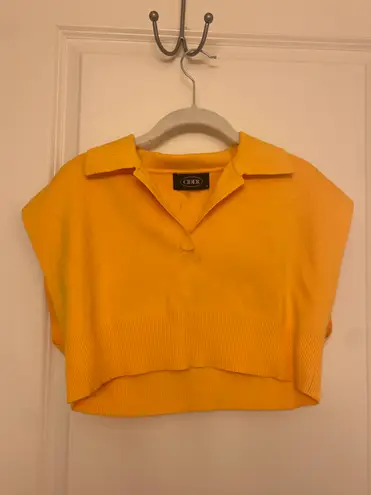 Cider Polo Crop Sweater