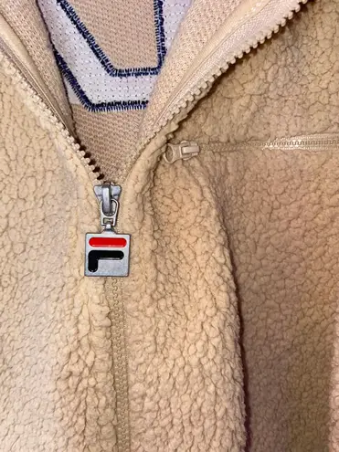 FILA Fluffy Sherpa Jacket Tan Size L 20 From Ellie
