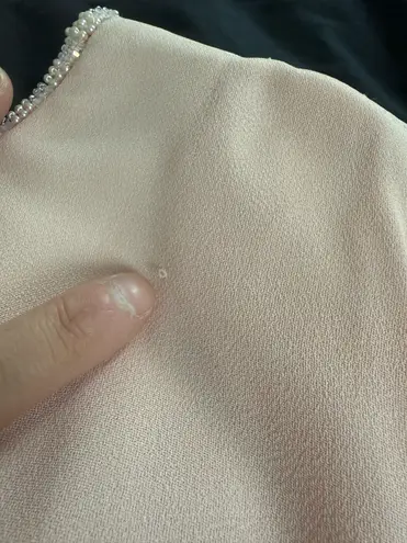 Donna Ricco Vintage Baby Pink Beaded Gown