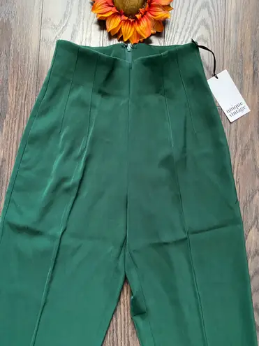 Unique Vintage NWT  Emerald Green High Waisted Trouser Pants | X-SMALL |