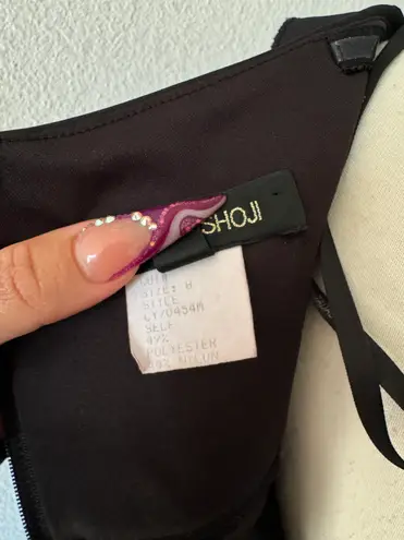 Tadashi Shoji Black Floral Layered Dress