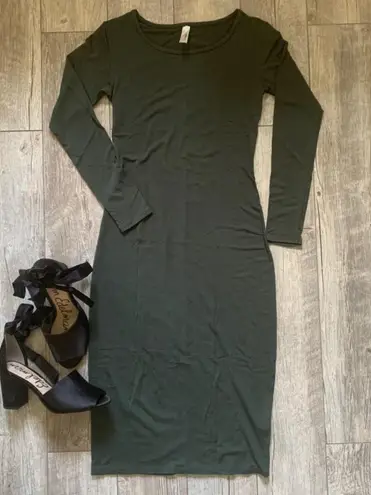 Loveappella Green Long Sleeve Bodycon