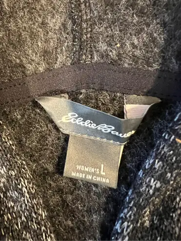 Eddie Bauer  Radiator Fleece Full Zip Black Heather Jacket Large - Image 4