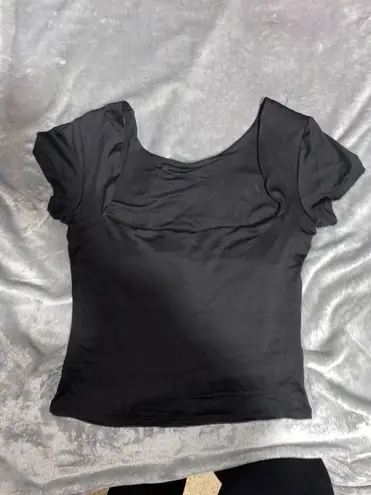 Backless Black Shirt Size M