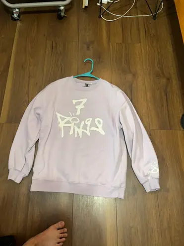 H M Ariana Grande 7 Rings Sweatshirt Purple Size XS 14 From Karissa