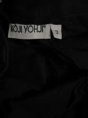 Koji Yohji black ruched pants