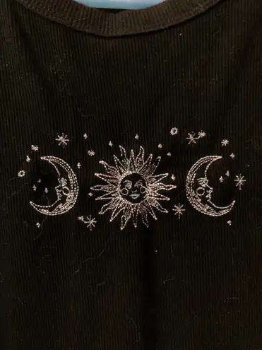 Orange Kiss Black Sun and Moon Shirt