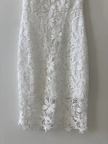 Bisou Bisou White Lace Dress