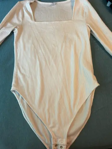 Old Navy Long Sleeve White Bodysuit