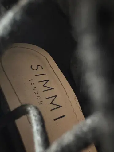 Simmi London Elegant Black Lace-Up Heels size 5