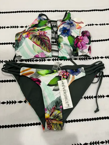 Reversible Two Piece Bikini Swimsuit Size M NWT Size M