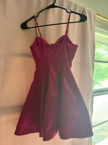 Bebe Magenta Short Dress