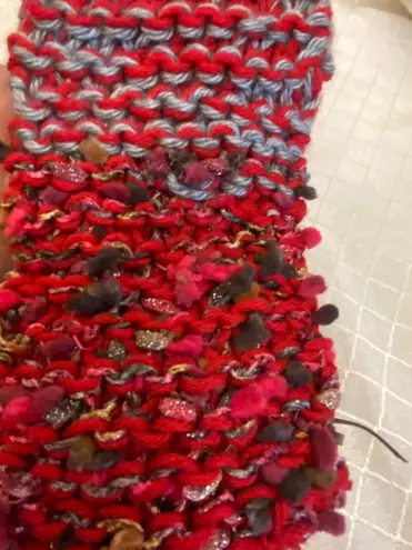 100% Acrylic Homemade Long Scarf Multicolor Multiple