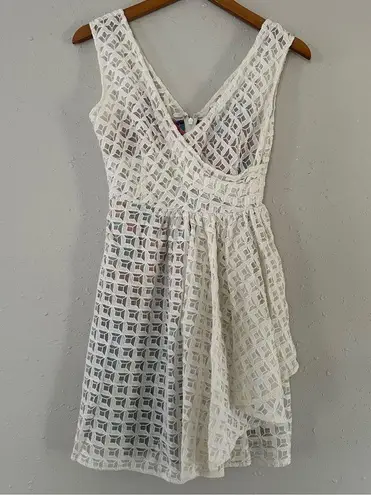 Tracy Reese Plenty  Cream Cubist Petite Dress 2P Silk Lining Anthropologie Spring