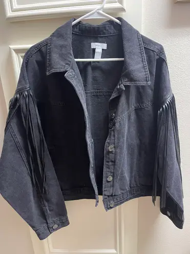 Forever 21 Fringe Denim Jacket