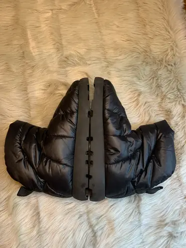 Piumestudio Luna Black Pillow Boot Womens 37/6.5 Ankle Bootie Vegan