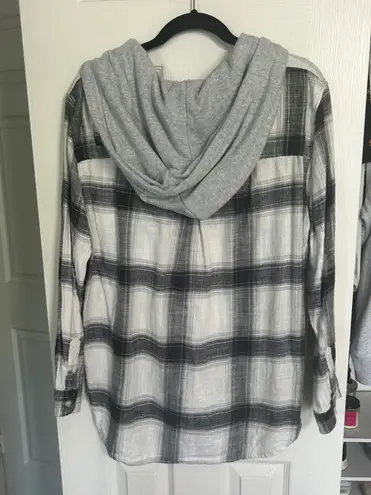 American Eagle Hoodie Flannel