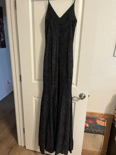 Midnight blue sparkle prom dress Medium Black