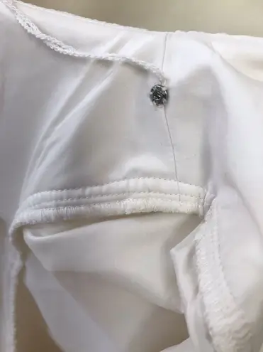 Adrianna Papell White Eyelet Lace Dress