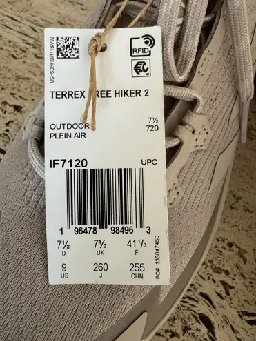 Adidas NWOB  Wmns Terrex Free Hiker 2.0 'Wonder Beige”. Size 9. MSRP $200